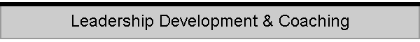 Leadership Development & Coaching
